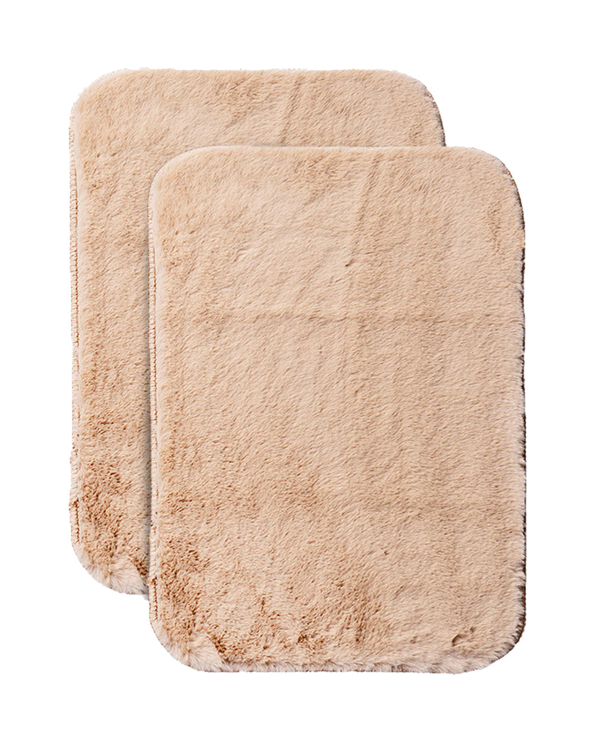 38X58 CM Rabbit Fur Plain Bathmat Online | Crown Home