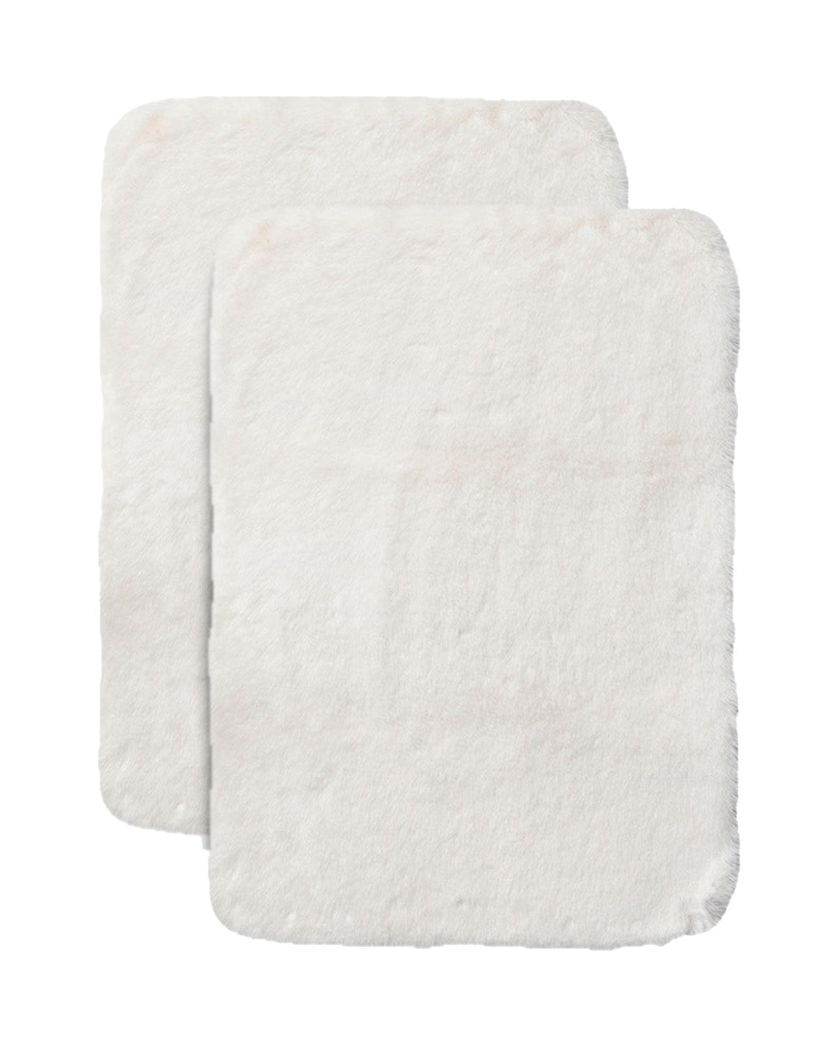 38X58 CM Rabbit Fur Plain Bathmat Online | Crown Home