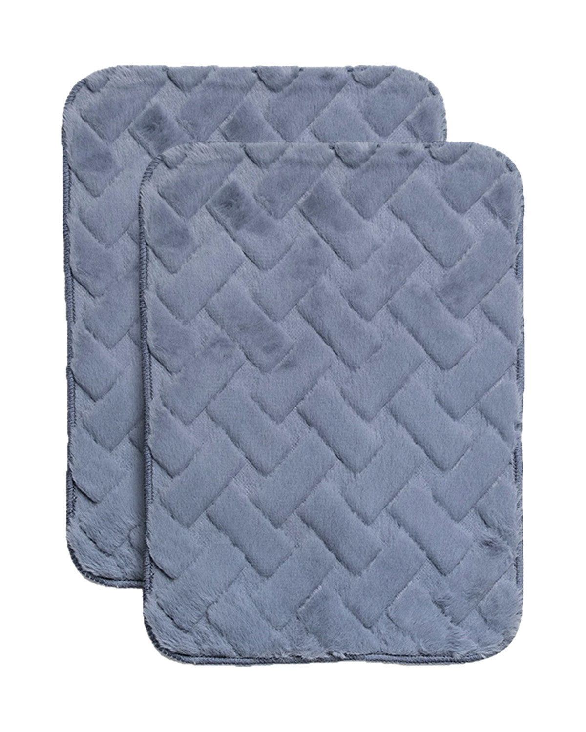 38X58 CM Rabbit Fur Bricks Bathmat Online | Crown Home