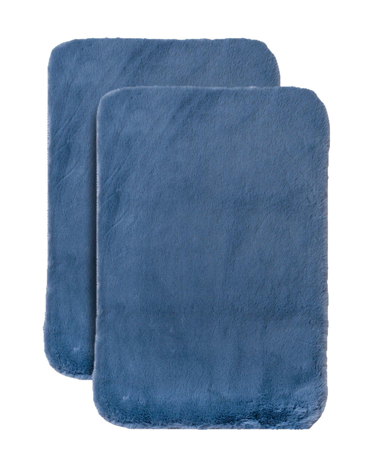 38X58 CM Rabbit Fur Plain Bathmat Online | Crown Home