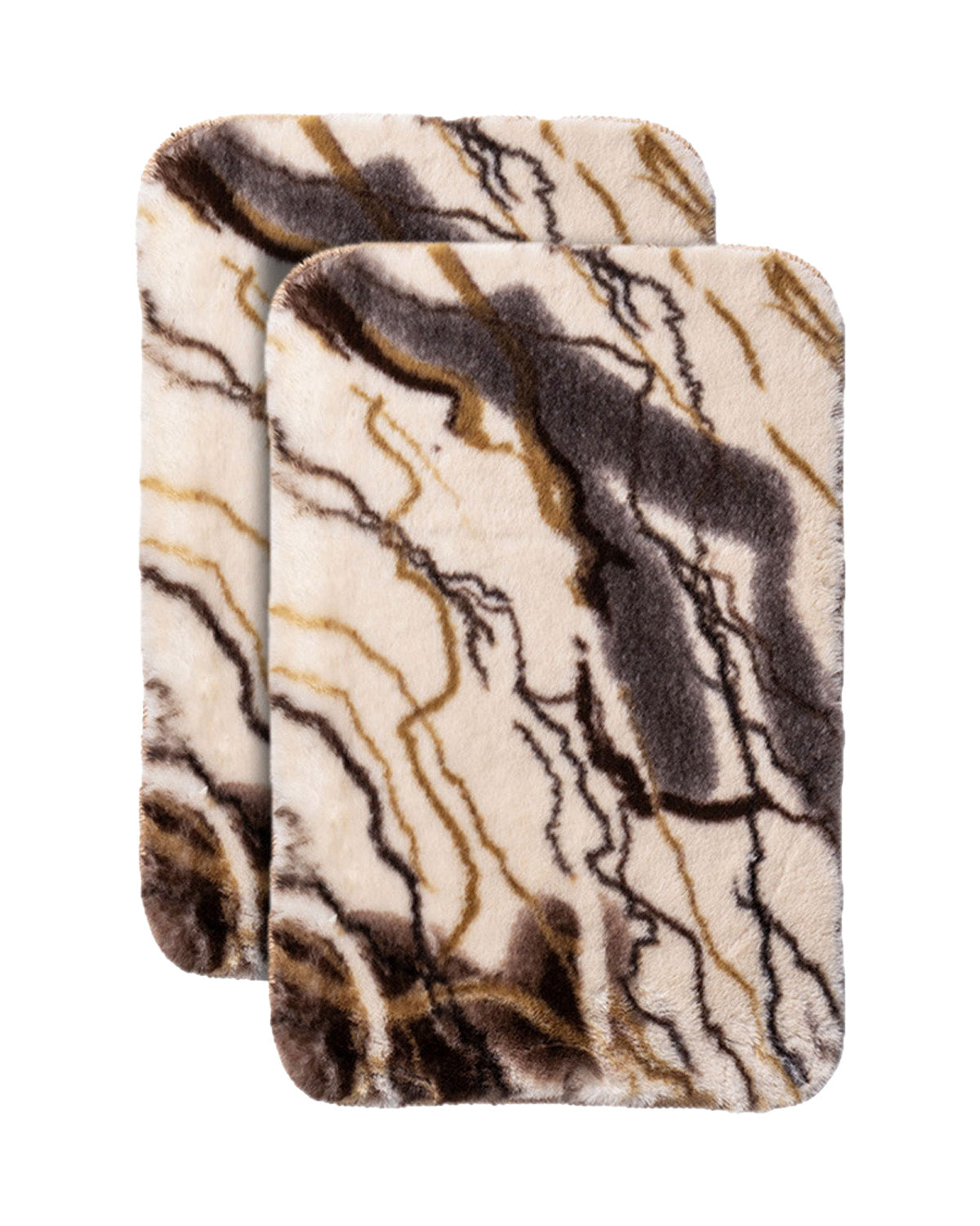 38X58 CM Rabbit Fur Print Bathmat Online | Crown Home